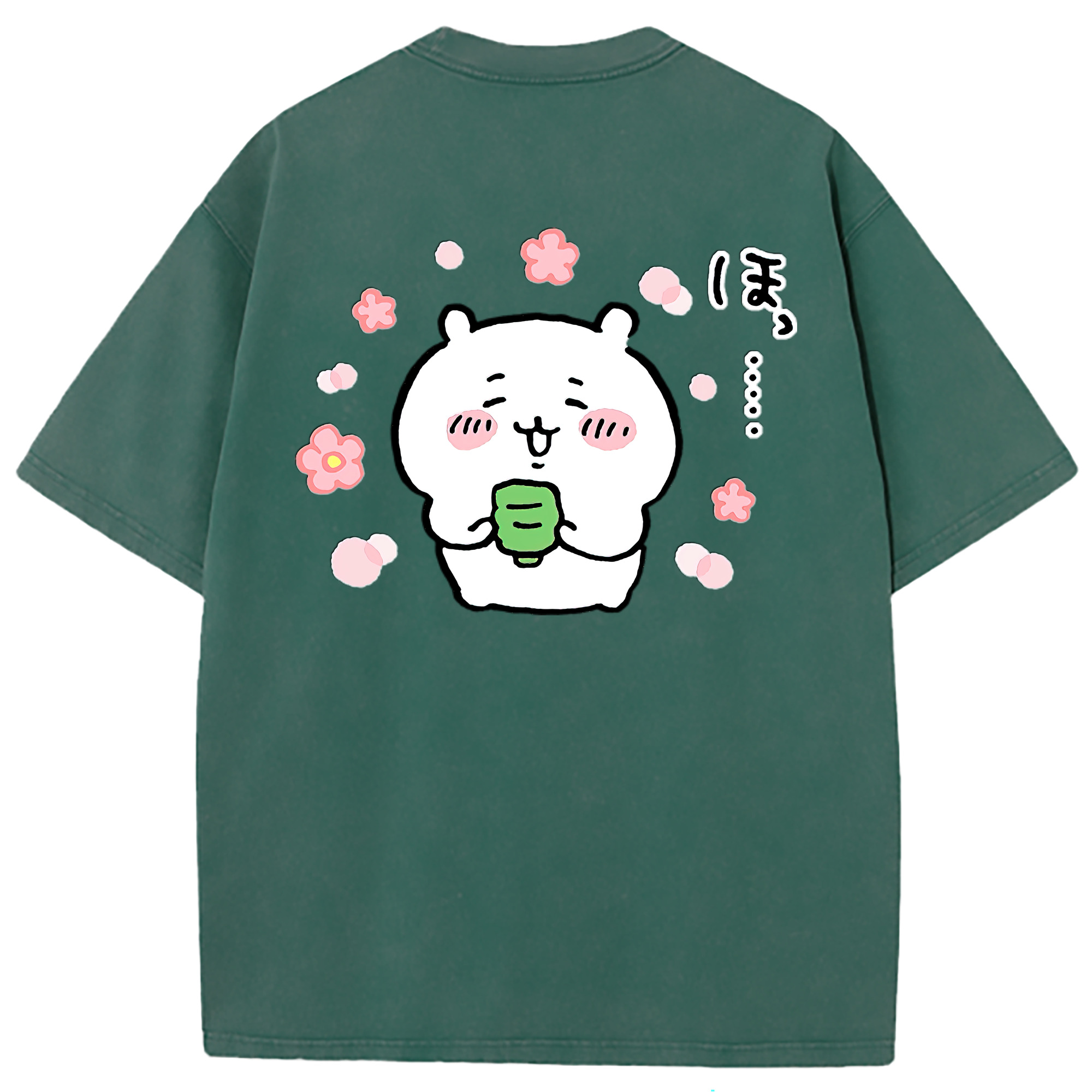 （画像用） ちいかわ ちいかわ Chii-kawa chiikawa 綿100% ヴィンテージ風 半袖Tシャツ（背面プリント）